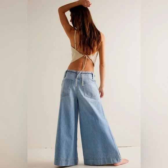 We the Free | Sheer Luck Wide-Leg Jeans | 28 | Bright Eyes - Picture 3 of 8